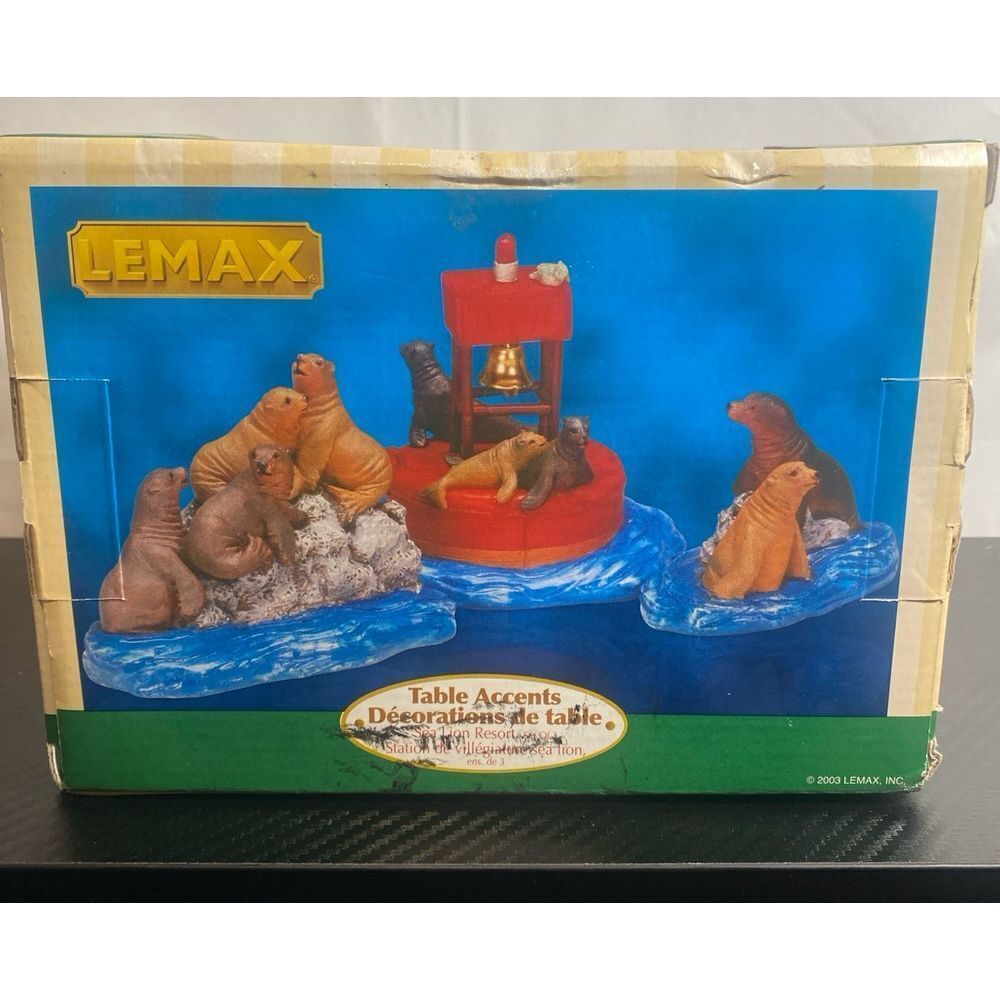 Lemax 2003 Sea‎ Lion Resort Ocean animals Brand New